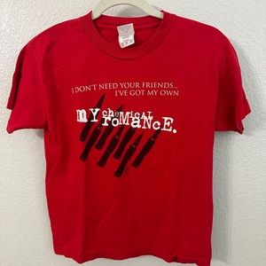 My Chemical Romance Red T Shirt Band Tee